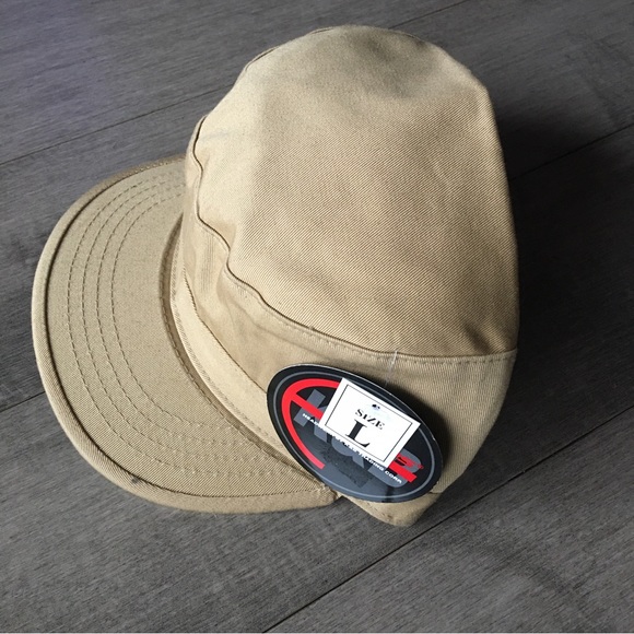 NEW CASTRO ETHOS MILITARY STYLE HAT : LARGE TAN - Picture 2 of 4